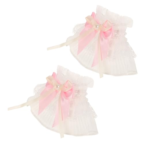 LRXIYODE Ärmelschoner Spitzenarmband Damen Abnehmbare Puffärmel Fingerlose Handgelenkmanschetten Hochzeitskleider Zubehör Spitzenmanschetten für Frauen von LRXIYODE