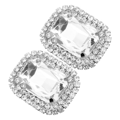 LRXIYODE Absatzschuhe Strass Schuhclips Abnehmbare Schuhschnallen Mit Rhinestones Für Damen Stilvolle Dekoration Für Brautschuhe High Heels Und Freizeitmode Einfache Installation Und von LRXIYODE