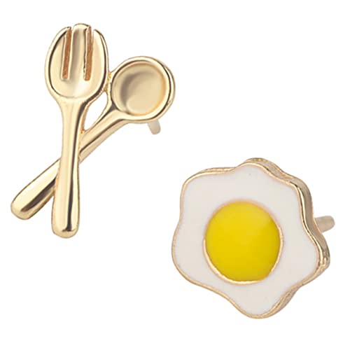 LRXIYODE 1Paar Asymmetrische Ohrringe Lustige Pochierte Eier Ohrstecker für Frauen Leicht für Weihnachten Valentinstag Geburtstage LRXIYODE 1Paar Asymmetrische Ohrringe Lustige Pochierte Eier Ohrstecker für Frauen Leicht für Weihnachten Valentinstag Geburtstage von LRXIYODE