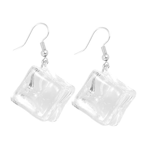 LRXIYODE 1Paar Eiskubus Ohrhänger für Frauen Transparente Tropfenohrringe Hochwertigem Harz Perfektes Accessoire für Sommerpartys Valentinstag Langlebig LRXIYODE 1Paar Eiskubus Ohrhänger für Frauen Transparente Tropfenohrringe Hochwertigem Harz Perfektes Accessoire für Sommerpartys Valentinstag Langlebig von LRXIYODE