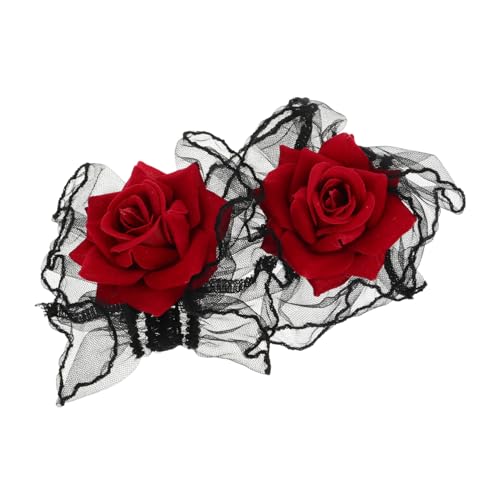 LRXIYODE 1paar Gothic Lace Arm Sleeves Für Damen Schwarze Spitzen-handschuhe Mit Rüsche Und Elastischem Handgelenk Für Hochzeiten Halloween Cosplay Und Festliche Anlässe von LRXIYODE