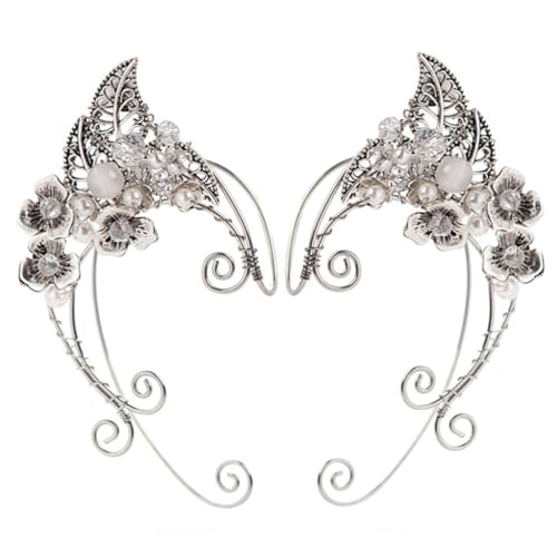 LRXIYODE Elfen Ohrmanschetten Clip für Damen Funkelnde Ohrknochen Clips Einfache Anwendung Modisches Schmuckaccessoire für Besondere Anlässe von LRXIYODE