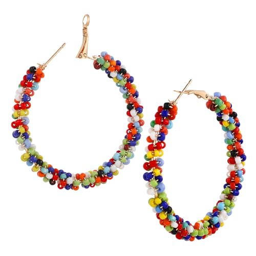 LRXIYODE 1Paar Kreisohrringe für Damen Trendige Boho Perlenohrringe Auffällige Creolen für Besondere Anlässe Modischer Ohrschmuck für Partys Hochzeiten LRXIYODE 1Paar Kreisohrringe für Damen Trendige Boho Perlenohrringe Auffällige Creolen für Besondere Anlässe Modischer Ohrschmuck für Partys Hochzeiten von LRXIYODE