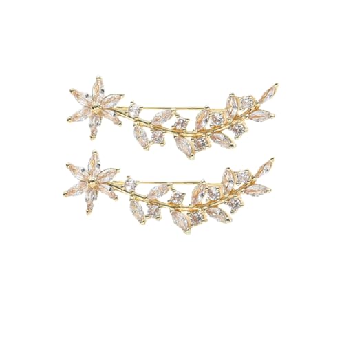 LRXIYODE 1Paar Ohrstecker mit Strasssteinen Blumenblatt Ohrkletterer für Damen Ohrringe für Hochzeiten Abschlussfeiern Täglichen Gebrauch Goldene LRXIYODE 1Paar Ohrstecker mit Strasssteinen Blumenblatt Ohrkletterer für Damen Ohrringe für Hochzeiten Abschlussfeiern Täglichen Gebrauch Goldene von LRXIYODE