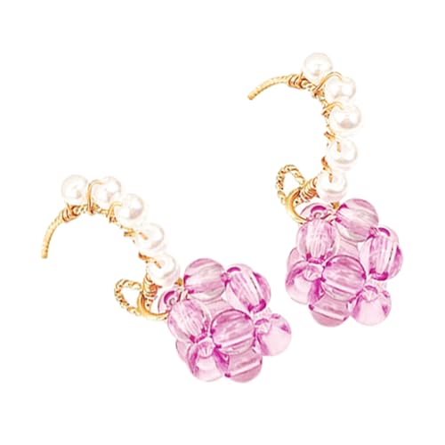 LRXIYODE 1Paar Perlenohrringe für Damen Ohrstecker im Boho Partys mit Einzigartigem Design Zarter Pinker LRXIYODE 1Paar Perlenohrringe für Damen Ohrstecker im Boho Partys mit Einzigartigem Design Zarter Pinker von LRXIYODE