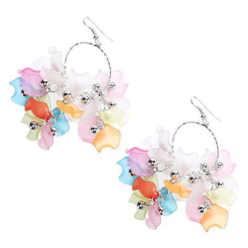 LRXIYODE 1Paar Quasten Ohrhänger für Damen Stilvolle Blumenblatt Dangler mit Einzigartigem Design für Sommerurlaub Strand Styles LRXIYODE 1Paar Quasten Ohrhänger für Damen Stilvolle Blumenblatt Dangler mit Einzigartigem Design für Sommerurlaub Strand Styles von LRXIYODE