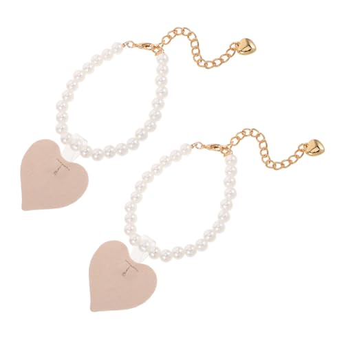 LRXIYODE 1Paar Rutschfeste Schuhketten mit Perlen Schuhclips für Damen Antislip Design für High Heels Accessoires für Formelle Anlässe von LRXIYODE