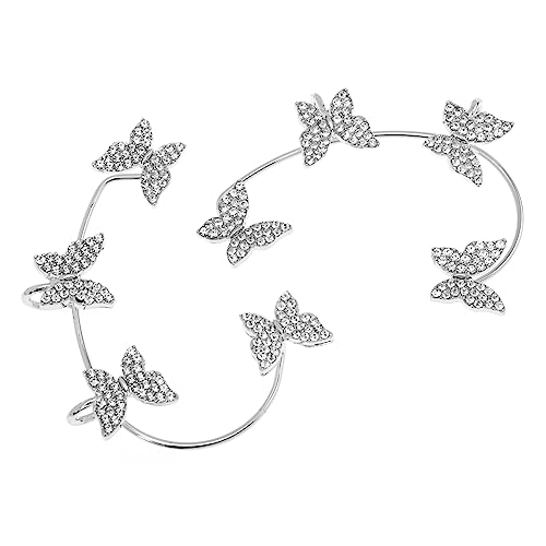LRXIYODE 1Paar Schmetterlinge Ohrmanschette Ohrverzierungen Piercing Ohrclips Elegant Festlichkeiten Modischer Ohrschmuck LRXIYODE 1Paar Schmetterlinge Ohrmanschette Ohrverzierungen Piercing Ohrclips Elegant Festlichkeiten Modischer Ohrschmuck von LRXIYODE