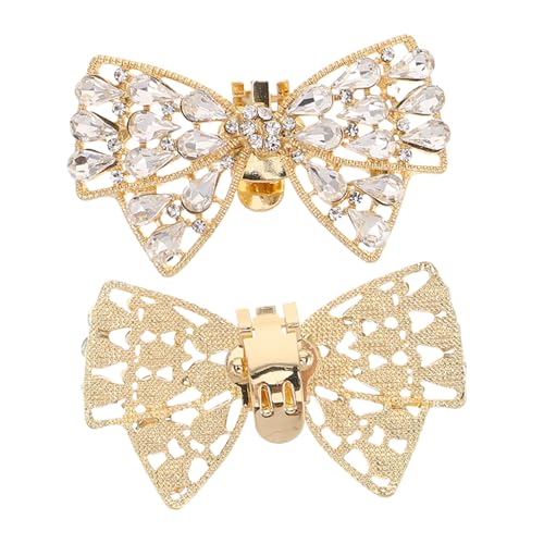 LRXIYODE Schuhclip Mit Strass-schleife Schuhverzierungen Für Damen Schuhanhänger Dekorative Schnallen Stilvolle Schmuckelemente Für Schuhe von LRXIYODE