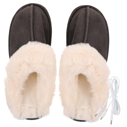 LRXIYODE 1Paar USB Heizhausschuhe für Kalte Füße Weiche Atmungsaktive Damen Slipper mit USB Heizung für Freizeit LRXIYODE 1Paar USB Heizhausschuhe für Kalte Füße Weiche Atmungsaktive Damen Slipper mit USB Heizung für Freizeit von LRXIYODE