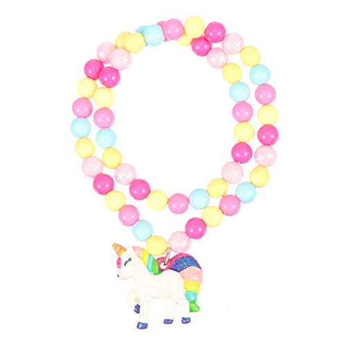 LRXIYODE 1Satz Teiliges Armband Halskette Set für Kunststoffperlen Charmanter Schmuck für Partys Kinderschmuck mit Einzigartigem von LRXIYODE