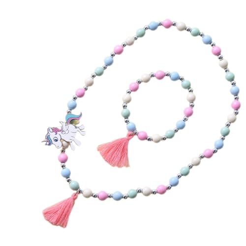 LRXIYODE 1Satz Teiliges Holzperlen Armband und Halskette für Einhorn Design Kreativer Kinderschmuck für Leicht und Rutschfest Perfektes LRXIYODE 1Satz Teiliges Holzperlen Armband und Halskette für Einhorn Design Kreativer Kinderschmuck für Leicht und Rutschfest Perfektes von LRXIYODE
