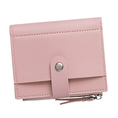 LRXIYODE 1stück Damen Geldbörse Pu Kurze Brieftasche Mit Fächern Für Kreditkarten Münzen Und Bargeld Tragbar Und Leicht Für Alltag von LRXIYODE