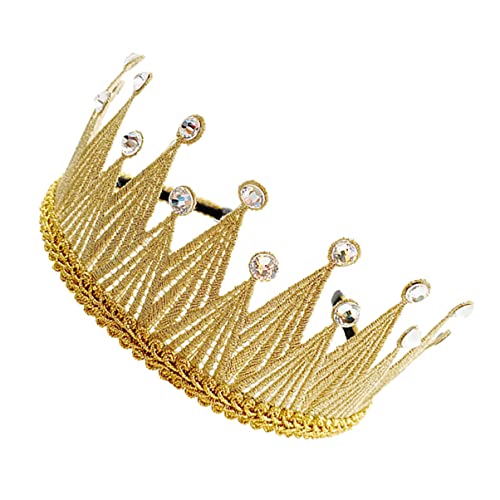 LRXIYODE 1Stück Krone Strass Stirnband Goldene Haardekoration für Mädchen für Geburtstagsfeiern und Besondere Anlässe und von LRXIYODE