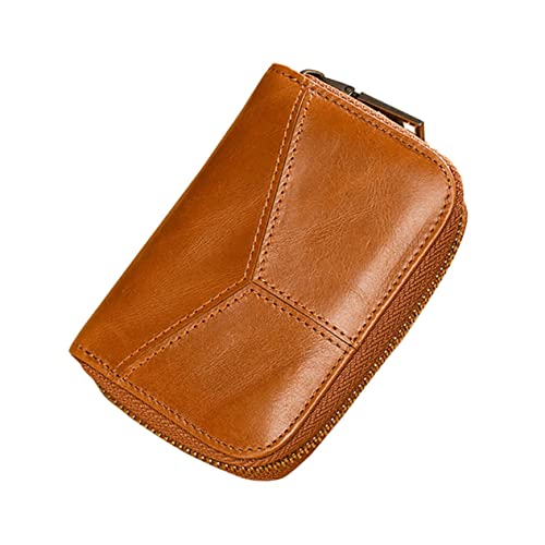 LRXIYODE 1stück Multi-funktionskartenetui Aus Leder Zipper Bag Für Kreditkarten Und Ausweise Als Für Freunde Kompaktem Design Mit Kartenfächern von LRXIYODE