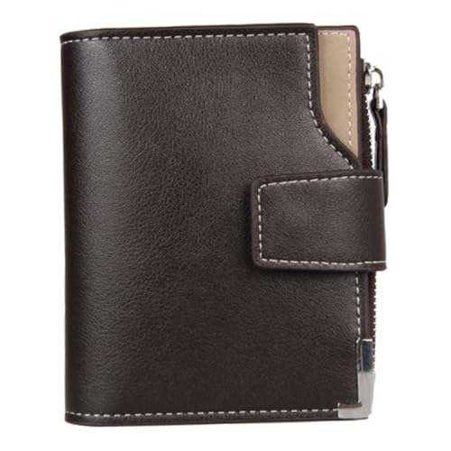 LRXIYODE 1Stück Multifunktionale Herren Geldbörse mit Reißverschluss Elegantes Design Kartenfächer für Reisen von LRXIYODE