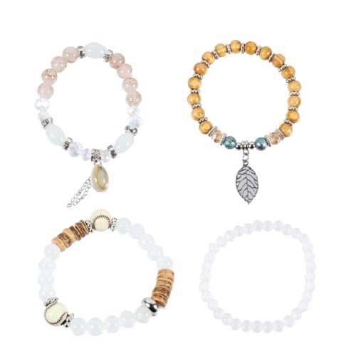 LRXIYODE Boho Muschelarmband Perlen Mehrlagiges Handgelenkschmuck Design für Frauen Elegantes Armband für Partys und Freizeit von LRXIYODE