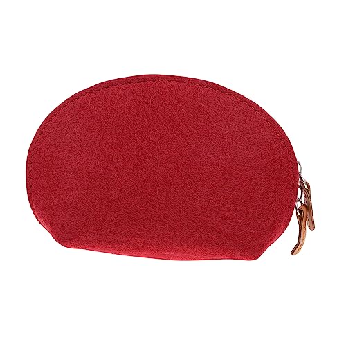 LRXIYODE 1stück Pu Glitzer Münzbörse Für Damen Kreative Muschelform Als Geldbörse Kosmetiktasche Für Kleine Persönliche Gegenstände Rot von LRXIYODE