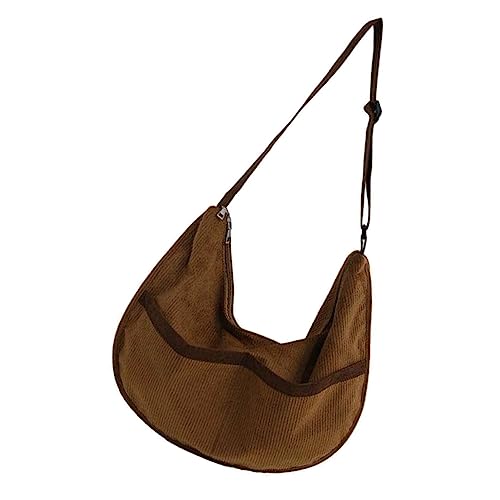 LRXIYODE 1Stück Retro Schultertasche Große Kapazität Cord Leicht Multifunktional für Reisen Schule Tiefbraunem Design für Frauen LRXIYODE 1Stück Retro Schultertasche Große Kapazität Cord Leicht Multifunktional für Reisen Schule Tiefbraunem Design für Frauen von LRXIYODE