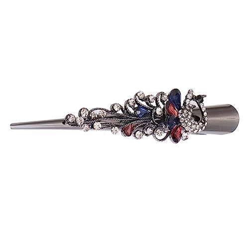LRXIYODE 1stück Vintage Rhinestone Haarspange Große Duckbill Clip Mit Buntem Design Eleganter Haarschmuck Für Damen Für Partys Festivals Und Alltag von LRXIYODE