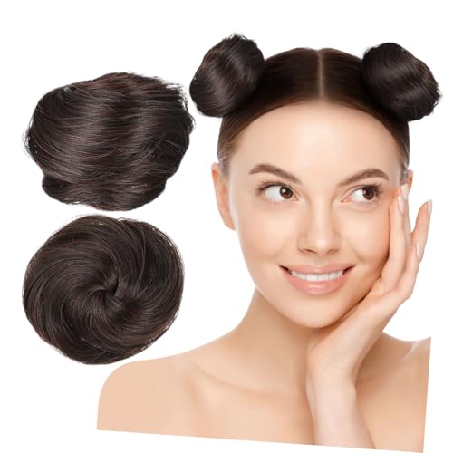 LRXIYODE 2 Claw Clip Haar Dutt Extensions Fake Hair Bun Haargummi mit Starkem Griff Modischer Haarteil für Frauen und Mädchen Sicherer Griff Einfach zu Tragen Dunkelbraun LRXIYODE 2 Claw Clip Haar Dutt Extensions Fake Hair Bun Haargummi mit Starkem Griff Modischer Haarteil für Frauen und Mädchen Sicherer Griff Einfach zu Tragen Dunkelbraun von LRXIYODE