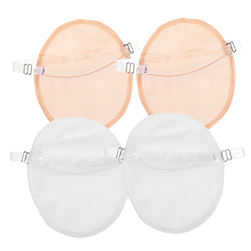 LRXIYODE 2 Paare Atmungsaktive Achselpads Waschbare Schweißabsorber für Damen und Herren Unsichtbare Unterarm Einlagen Mit Verstellbaren Schulterträgern für Sommer und Unterwegs von LRXIYODE