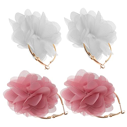 LRXIYODE 2 Paare Blumen Ohrringe für Frauen Dangle Ohrringe mit Floralem Design Geeignet für Alltag und Besondere Anlässe Modischer Schmuck für Outfit Leicht und Angenehm zu Tragen von LRXIYODE