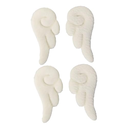 LRXIYODE 2 Paare Engelsflügel Haarklammern aus Leder für Mädchen Niedliche Weiße Flügel Haarspangen Umweltfreundliche Stoff Haarclips Geeignet für Teens Party und Alltagsschmuck von LRXIYODE