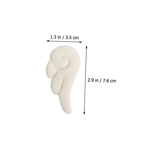 LRXIYODE 2 Paare Engelsflügel Haarklammern aus Stoff Süßer Haarschmuck für Mädchen Umweltfreundlich Leicht zu Tragen Geeignet für Schule Party Geburtstag und Alltag Weiße und Schwarze von LRXIYODE