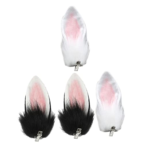 LRXIYODE 2 Paare Plüsch Hasenohren Haarspangen für Mädchen Cosplay Zubehör Flauschige Kaninchenohren Haarschmuck für Party und Festival Dekoration LRXIYODE 2 Paare Plüsch Hasenohren Haarspangen für Mädchen Cosplay Zubehör Flauschige Kaninchenohren Haarschmuck für Party und Festival Dekoration von LRXIYODE