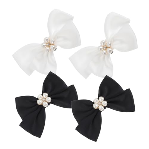 LRXIYODE 2 Paare Schleifen Schuhclips für Damen Schuhschnallen zur Hochzeit Abendveranstaltung und Abnehmbar und Strapazierfähig Reinem Weiß und Schwarz mit Perlenverzierung LRXIYODE 2 Paare Schleifen Schuhclips für Damen Schuhschnallen zur Hochzeit Abendveranstaltung und Abnehmbar und Strapazierfähig Reinem Weiß und Schwarz mit Perlenverzierung von LRXIYODE