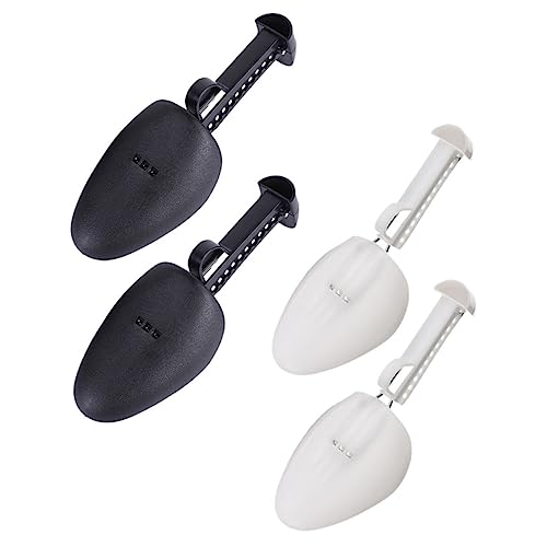 LRXIYODE 2 Paare Verstellbarer Schuhspanner Damen Schuhdehner Leichtes Design Faltenschutz Schuhformer Reisegeeignet Schwarz Transparent von LRXIYODE