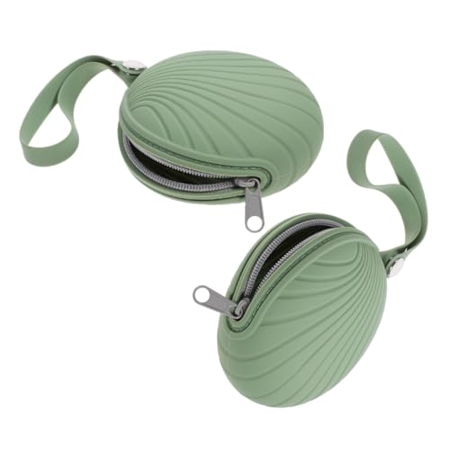 LRXIYODE 2 STÜCK Silikonwaschbare Aufbewahrungstasche mit Reißverschluss Multifunktionale Leichte Periodenbecher Aufbewahrungstasche Kleine Reise Alltagstasche für Schule und Büro in von LRXIYODE