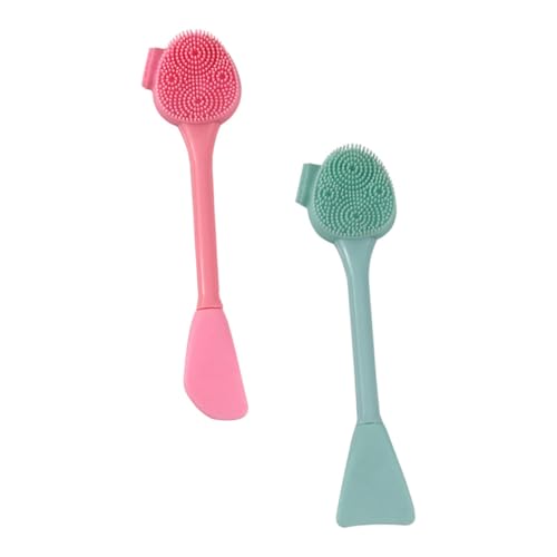 LRXIYODE 2 STÜCK Teiliges Silikon Gesichtsreinigungsset für Damen Multifunktionaler Masken und Make Up Entfernungsbürste Tiefenwirksam Porentiefe Handliches Design für Zuhause und Reisen von LRXIYODE
