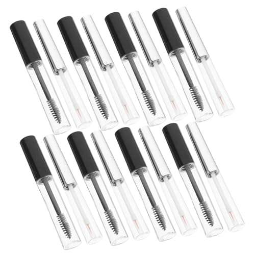 LRXIYODE 2 Sätze Nachfüllbare Lippen und Wimperntuben Transparent DIY Kosmetikbehälter Wiederverwendbar für Lipgloss Eyeliner und Wimperncreme Reisegröße von LRXIYODE