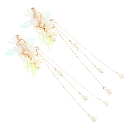 LRXIYODE 2 Stck Floral Haarclip mit Quasten und Perlen Chinesischer Stil Handgefertigter Blumen haarschmuck für Damen Eleganter Haarhalter für Dickes und Dünnes Haar LRXIYODE 2 Stck Floral Haarclip mit Quasten und Perlen Chinesischer Stil Handgefertigter Blumen haarschmuck für Damen Eleganter Haarhalter für Dickes und Dünnes Haar von LRXIYODE