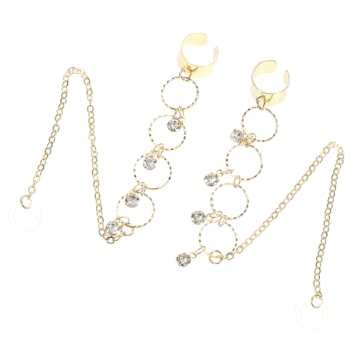LRXIYODE 2 Stck Metallringe Ohrclips Wireless Earphone Lost Halterung Ohrschmuck mit Strass Leichte Komfortable Ohrklemme Geeignet für Kabellose Kopfhörer und LRXIYODE 2 Stck Metallringe Ohrclips Wireless Earphone Lost Halterung Ohrschmuck mit Strass Leichte Komfortable Ohrklemme Geeignet für Kabellose Kopfhörer und von LRXIYODE