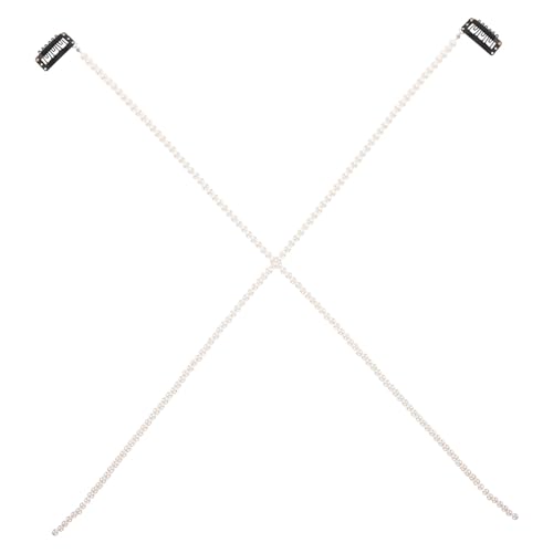 LRXIYODE 2stücke Perlen Haarkette Für Frauen Mädchen Zopf Haarschmuck Dekorative Haar-accessoires Robust Und Langlebig Geeignet Für Geburtstag Weihnachts Geschenk von LRXIYODE