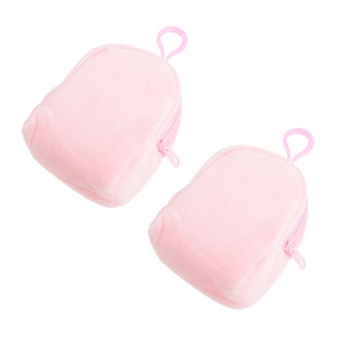 LRXIYODE 2 Stck Plüsch Geldbörse für Mädchen Teiliges Niedliche Kleine Umhängetasche mit Schlüsselanhänger Farbenfrohes Design für Alltag und Besondere Anlässe von LRXIYODE