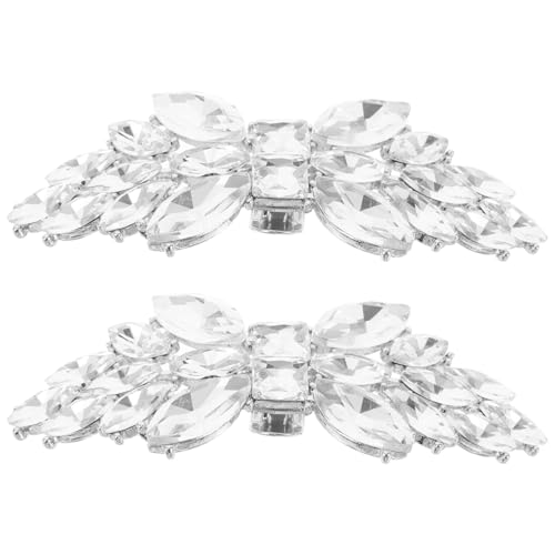 LRXIYODE 2 Stück Abnehmbare Schuhclips Glitzernde Kristallschuhschnallen für Hochzeiten Partys und Besondere Anlässe Dekorative Charms für Damen Hochschuhe Robuste von LRXIYODE