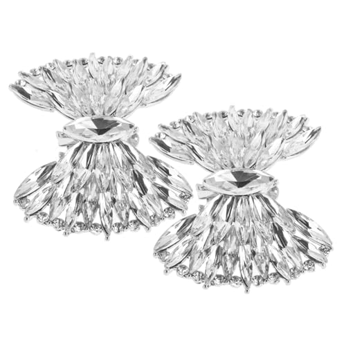 LRXIYODE 2 Stück Abnehmbare Schuhclips mit Schleifen aus Langlebiger Zinklegierung Stilvolle High Heel Schuhdekorationen für Damen Modische Pumpschmuck Vielseitiges Accessoire für von LRXIYODE