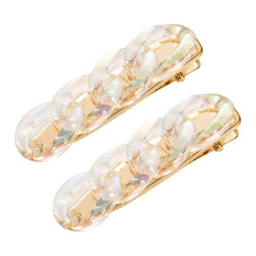 LRXIYODE 2 Stück Acryl Haarspangen Damen Vielseitige Duckbill Clips Langlebig und Stylisch Geeignet für Verschiedene Haarfarben und Frisuren für Frauen und Mädchen von LRXIYODE