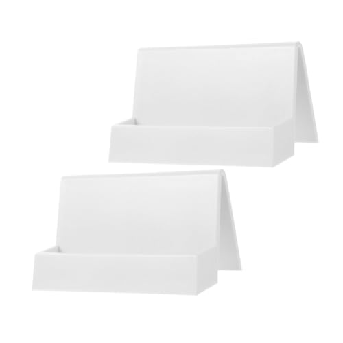 LRXIYODE 2stücke Visitenkartenhalter Für Schreibtisch Eleganter Und Kompakter Kartenständer Für Organisation Und Präsentation Von Namens Visitenkarten Für Büro Und Home Office von LRXIYODE