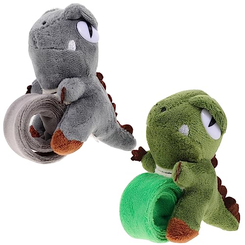 LRXIYODE 2 Stück Dinosaurier Slap Bracelet Lustige Tier Themen Armbänder für Kindergeburtstag Party Gastgeschenke Kostümfeiern Schulveranstaltungen aus Weichem Material Komfortabel zu von LRXIYODE