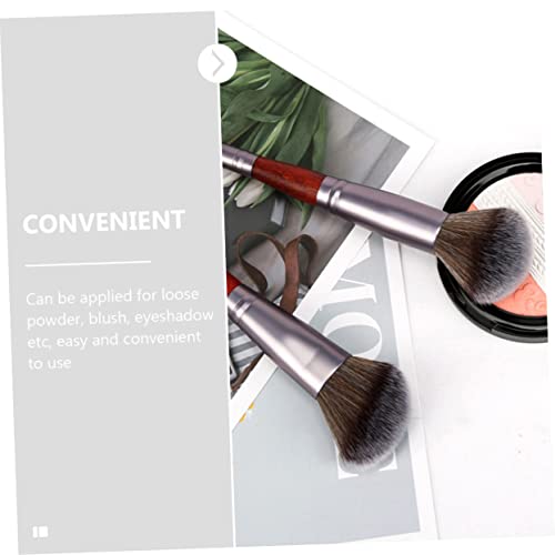 LRXIYODE 2 Stück Doppelender Make up Pinsel Weiche Fasern Vielseitig Einsetzbar für Blush Lidschatten und Lose Puder Robustes Design für Professionelle und Private Anwendung von LRXIYODE