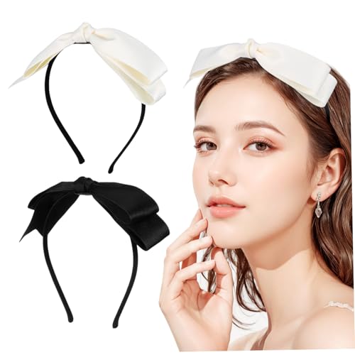 LRXIYODE 2 Stück Dünnes Haarband mit Schleife Modisches und Bequemes Haarschmuck Accessoire für Damen Vielseitig Tragbar bei Freizeit und Festlichen Anlässen LRXIYODE 2 Stück Dünnes Haarband mit Schleife Modisches und Bequemes Haarschmuck Accessoire für Damen Vielseitig Tragbar bei Freizeit und Festlichen Anlässen von LRXIYODE