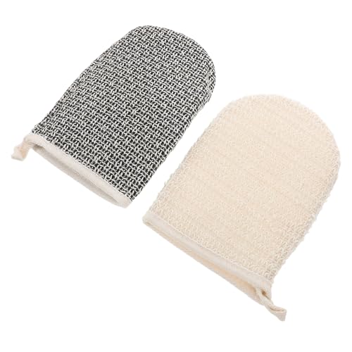 LRXIYODE 2 Stück Exfolierende Duschhandschuhe aus Natürlichem Luffa Doppelseitige Peelinghandschuhe für Körper und Gesicht Sanfte Massage und Tiefenwirksame für Männer und LRXIYODE 2 Stück Exfolierende Duschhandschuhe aus Natürlichem Luffa Doppelseitige Peelinghandschuhe für Körper und Gesicht Sanfte Massage und Tiefenwirksame für Männer und von LRXIYODE