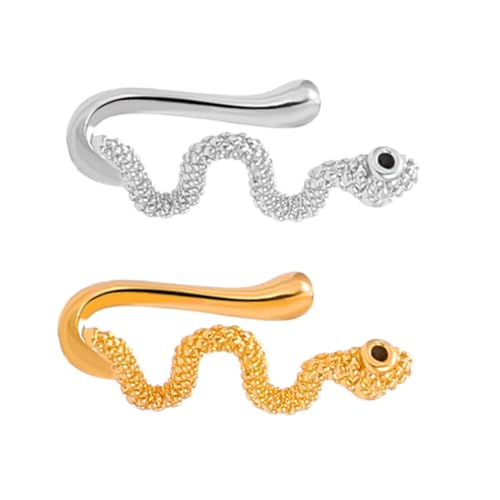 LRXIYODE 2 Stück Fake Nose Rings Clip Non Piercing Nasenring Damen Kupfer Schmuck Nasenclip Ohrclip Vielseitig Tragbar Modisch für Party Alltag LRXIYODE 2 Stück Fake Nose Rings Clip Non Piercing Nasenring Damen Kupfer Schmuck Nasenclip Ohrclip Vielseitig Tragbar Modisch für Party Alltag von LRXIYODE