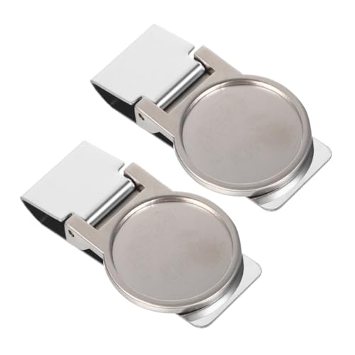 LRXIYODE 2 Stück Geldklammer aus Kompakt Leicht Geldclip für Scheine Karten Sicherer Halt Praktischer Metall Geldscheinklammer für Alltag und Reisen von LRXIYODE