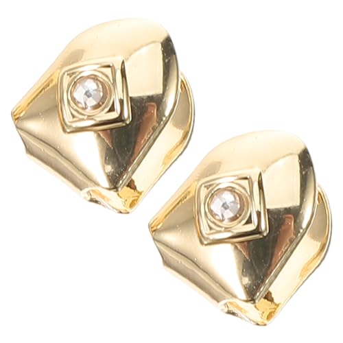 LRXIYODE 2 Stück Goldene Hip Hop Zahn Grills mit Strass Kosmetische Zahnblende Lustige Schmuckstücke für Cosplay und Partys von LRXIYODE
